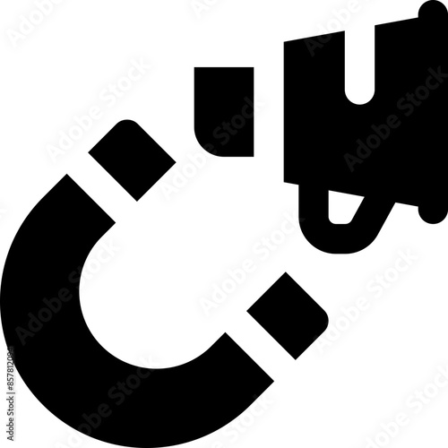 attract marketing icon. vector glyph icon for your website, mobile, presentation, and logo design.