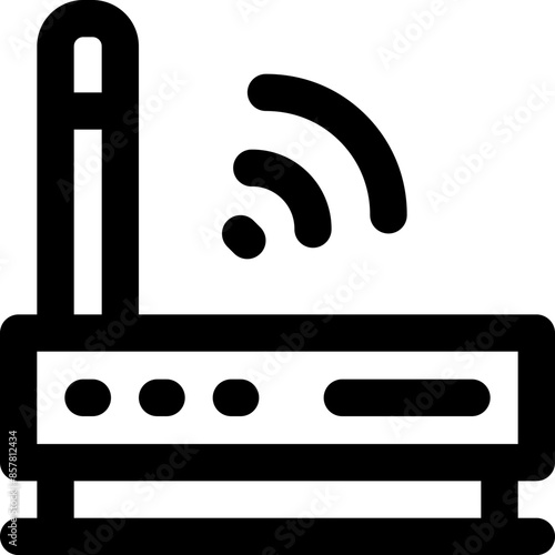 router icon. vector line icon for your website, mobile, presentation, and logo design.