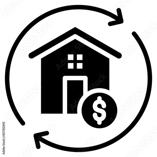 Refinancing  Icon Element For Design