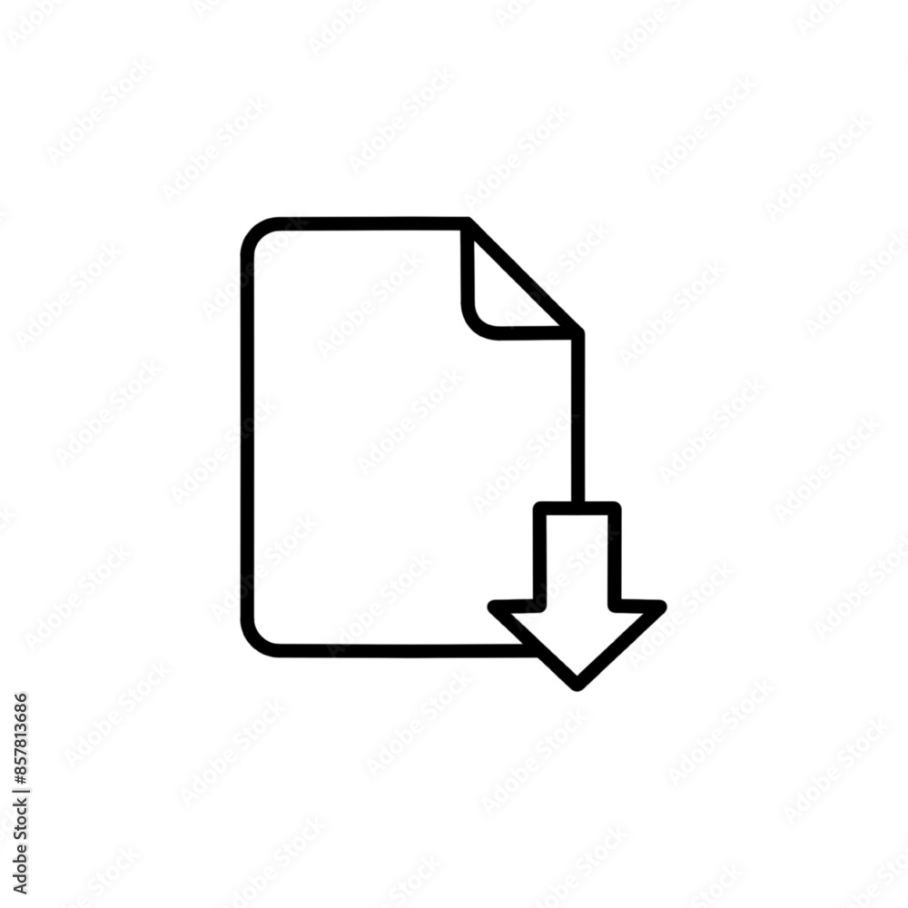File download format document icon vector illustration