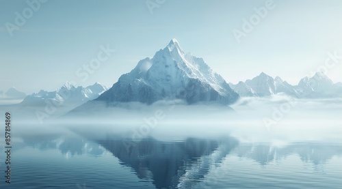 Wallpaper Mural landscape with fog Torontodigital.ca