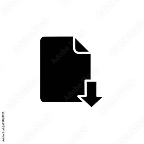 File download format document icon vector illustration