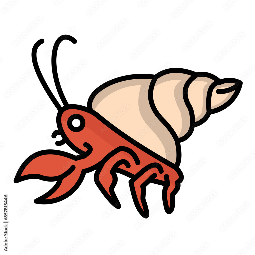 Fototapeta premium Hermit Crab Icon
