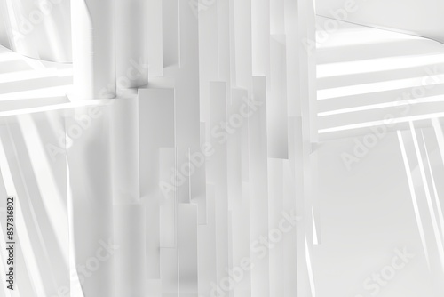 White Minimalist Abstract Background created with Generative AI