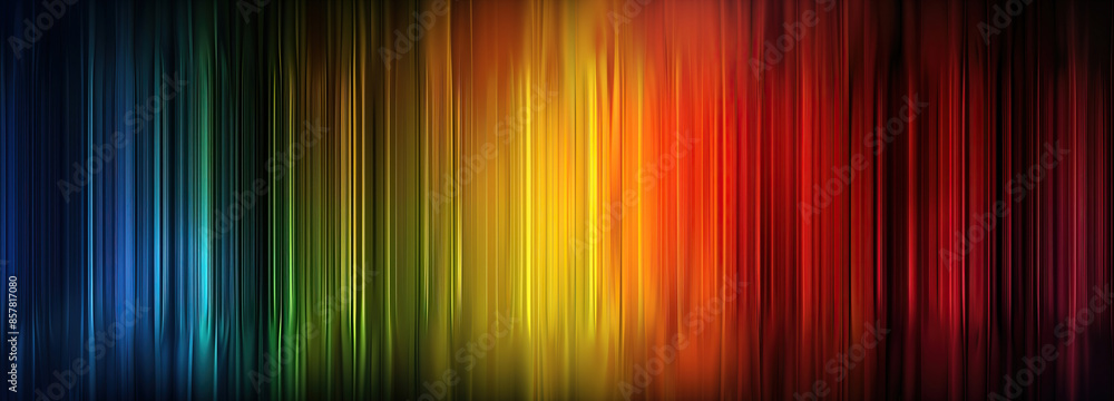 An abstract image of a rainbow, with a focus on its vertical stripes of color, creating a digital curtain effect An abstract image of a rainbow, with a focus on its vertical stripes of color, creating a digital curtain effect