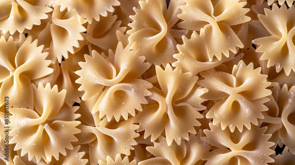 Close Up of Farfalle Pasta Close Up of Farfalle Pasta