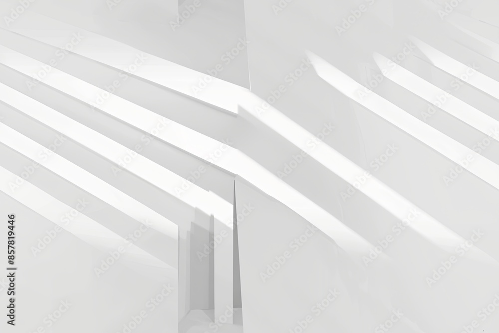 Naklejka premium White Minimalist Abstract Background created with Generative AI
