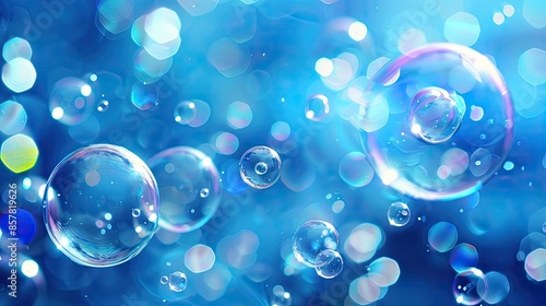 Bubbles Background, Generative AI