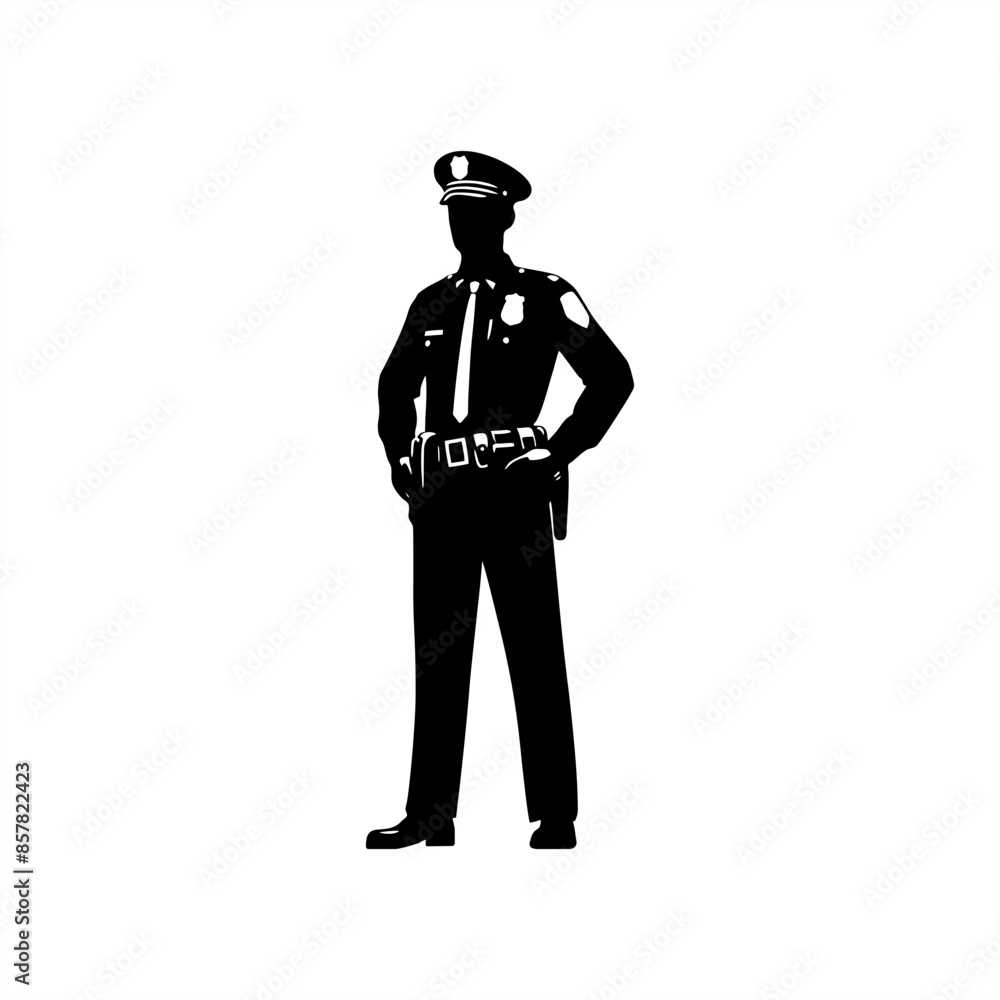cop standing pose silhouette shadow cop standing pose silhouette shadow