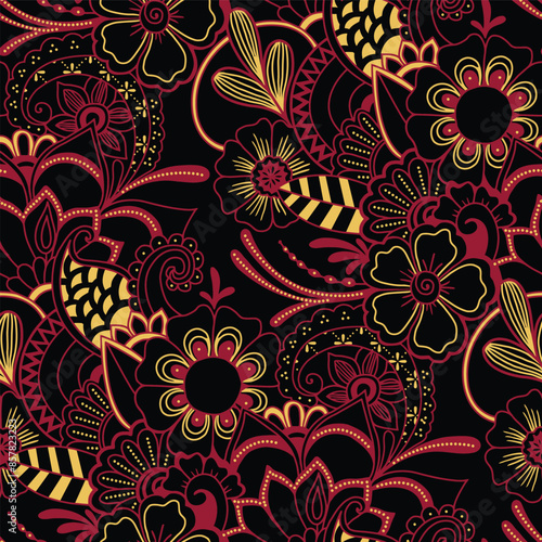 Foto Indonesian classic batik for digital printing needs
