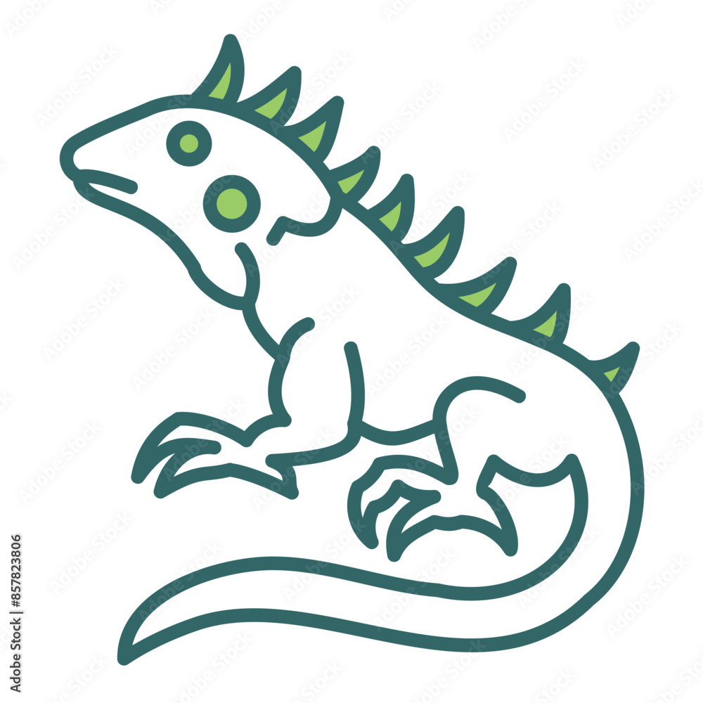 Fototapeta premium Iguana Icon