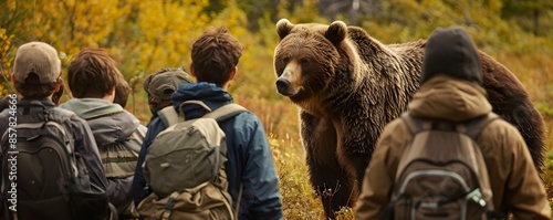 Group of Tourists Confronte...