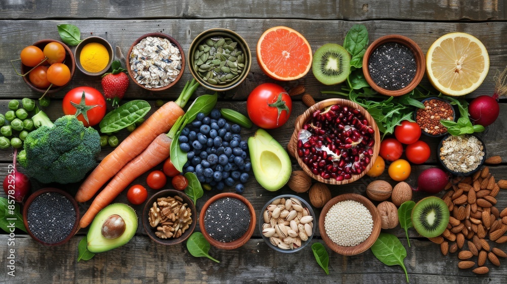 Healthy Food Assortment for Balanced Diet Healthy Food Assortment for Balanced Diet