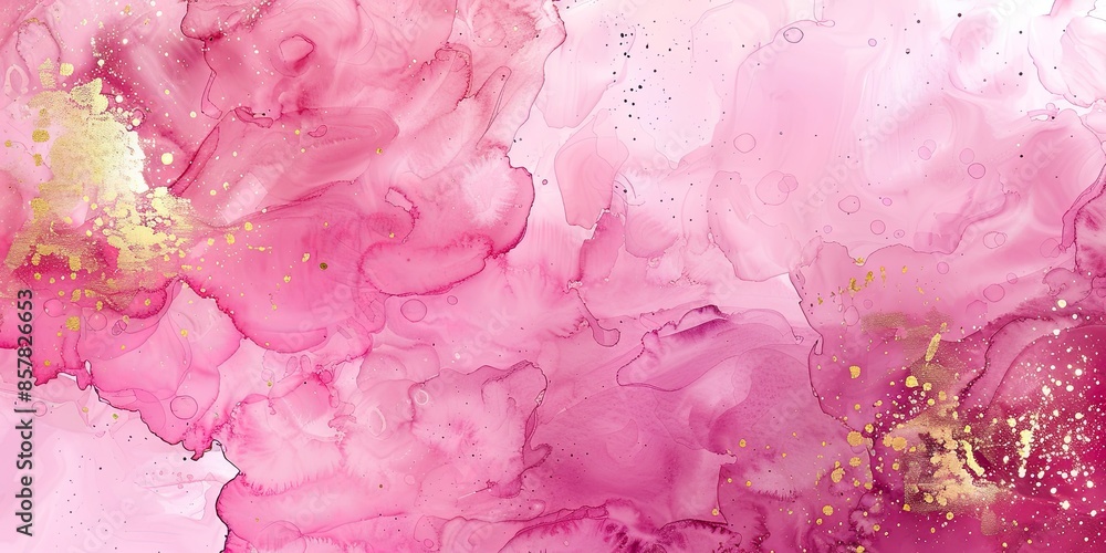 Pink watercolor wall art painting, marble in pink and gold style, star art, sparklecore, mythological imagery, pink art background Pink watercolor wall art painting, marble in pink and gold style, star art, sparklecore, mythological imagery, pink art background