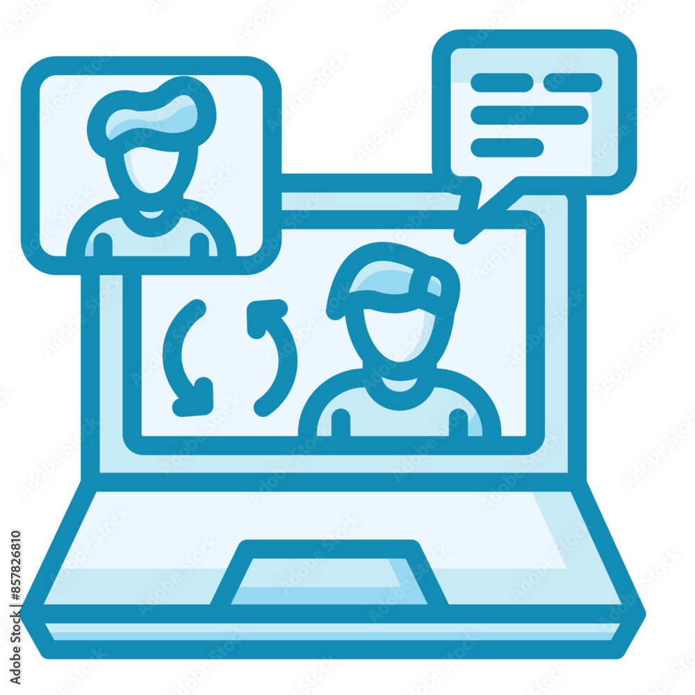 Virtual Collaboration Icon Virtual Collaboration Icon