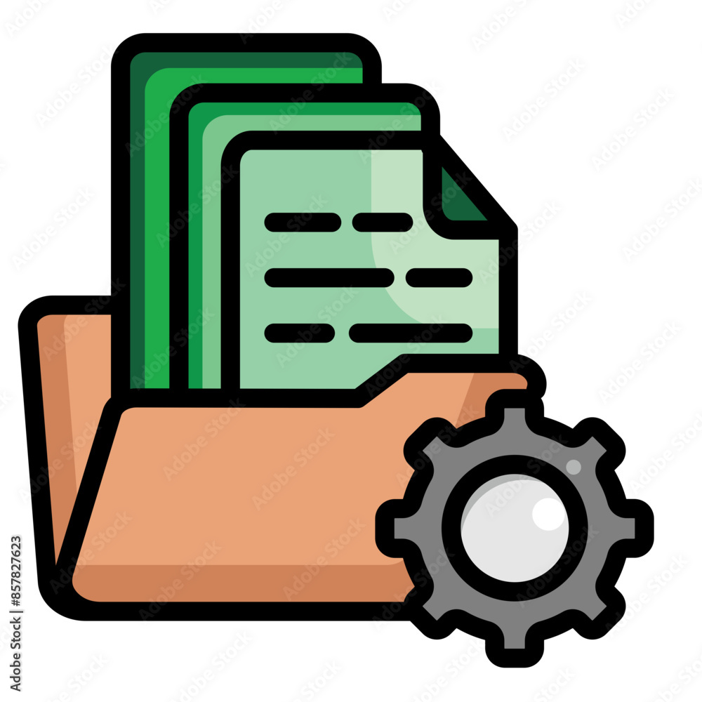 Document Management Icon Document Management Icon