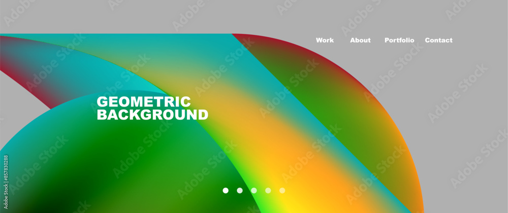 Web page design with geometric elements - circle and wave. Techno art concept. Vector Illustration For Wallpaper, Banner, Background, Card, Book Illustration, landing page Web page design with geometric elements - circle and wave. Techno art concept. Vector Illustration For Wallpaper, Banner, Background, Card, Book Illustration, landing page