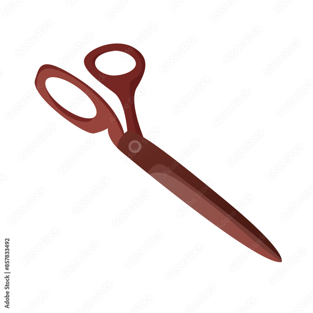 Rustic Brown Scissors with Handle, versatile and practical for cutting tasks at home or office Rustic Brown Scissors with Handle, versatile and practical for cutting tasks at home or office