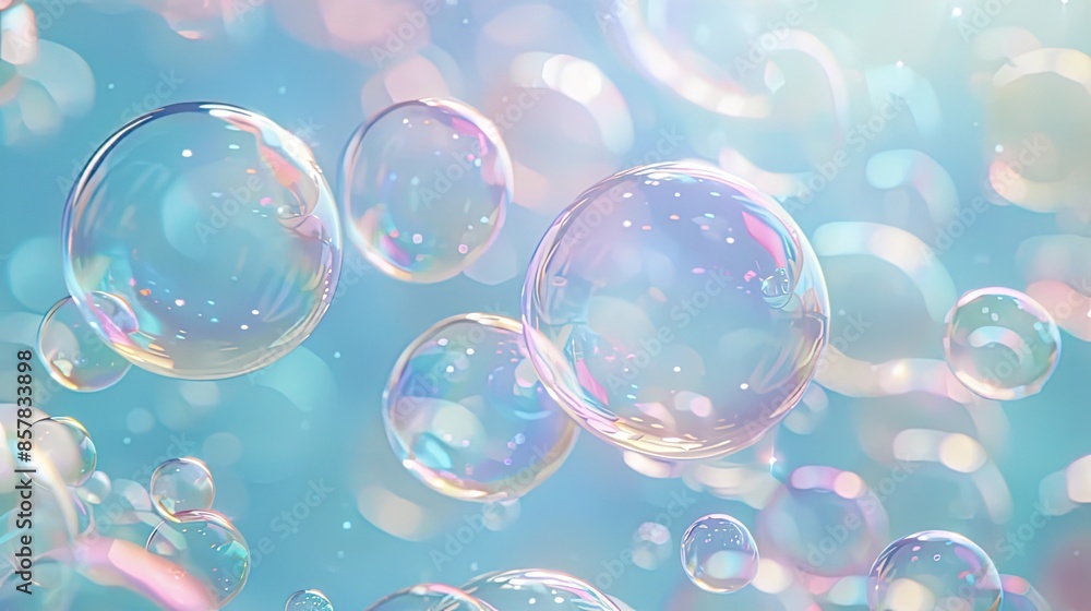 Bubbles Background, Generative AI Bubbles Background, Generative AI