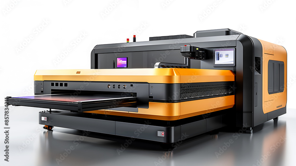 View of a UV Printing Machine View of a UV Printing Machine