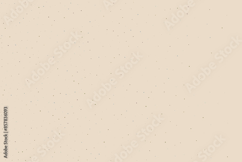 Light cream grain paper texture. Vintage ecru pattern with dots, speckles, specks, flecks, particles. Textured  wallpaper. Natural white grunge surface background. Vector backdrop 