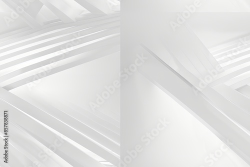 White Minimalist Abstract Background created with Generative AI
