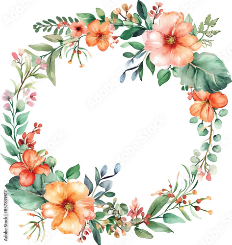frame of flowers