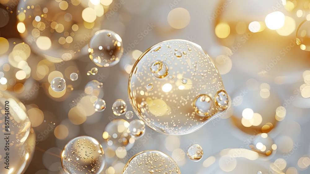 Bubbles Background, Generative AI Bubbles Background, Generative AI