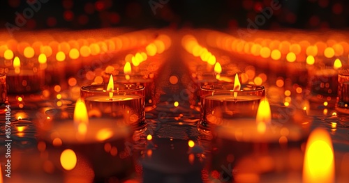 candles in the church, Diwali, Ganesh, mandala, India