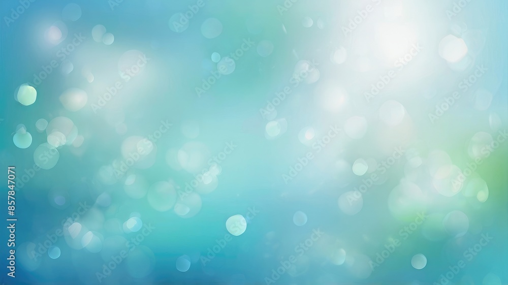 Calming Turquoise Bokeh Effect Calming Turquoise Bokeh Effect