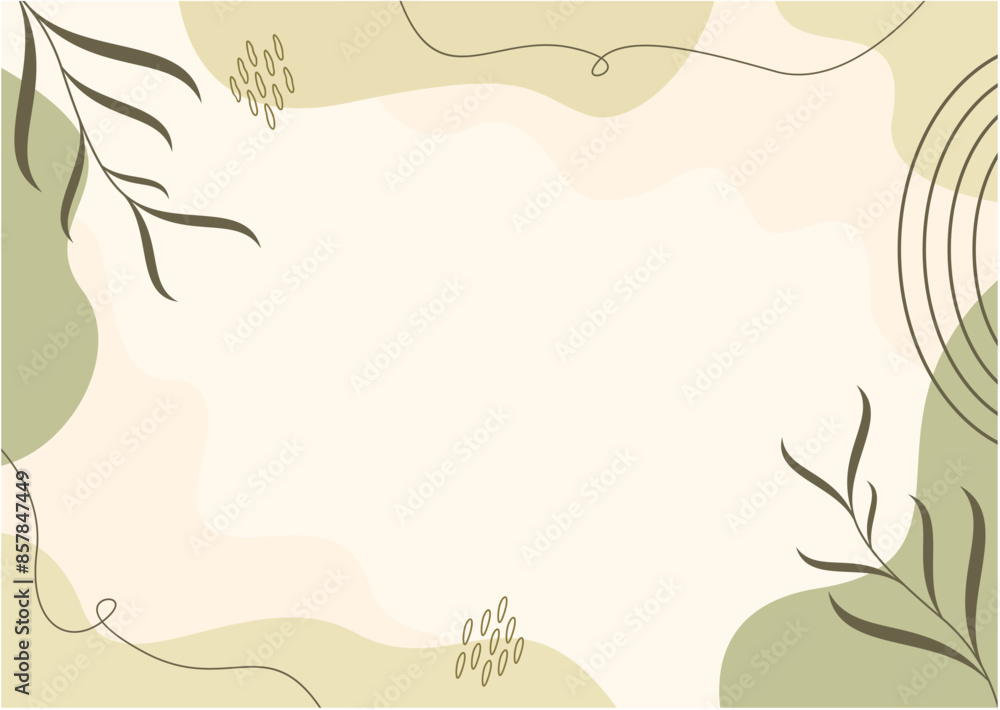 Green Boho Aesthetic Background Green Boho Aesthetic Background