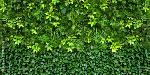 Creating an Eco-Friendly Office with a Living Green Wall to Promote Wellness and Sustainability. Concept Eco-Friendly Office, Living Green Wall, Wellness Promotion, Sustainability, Interior Design © Ян Заболотний