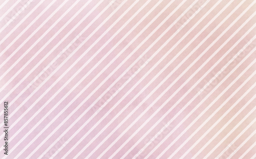 水彩タッチのピンクの斜めストライプ背景	
