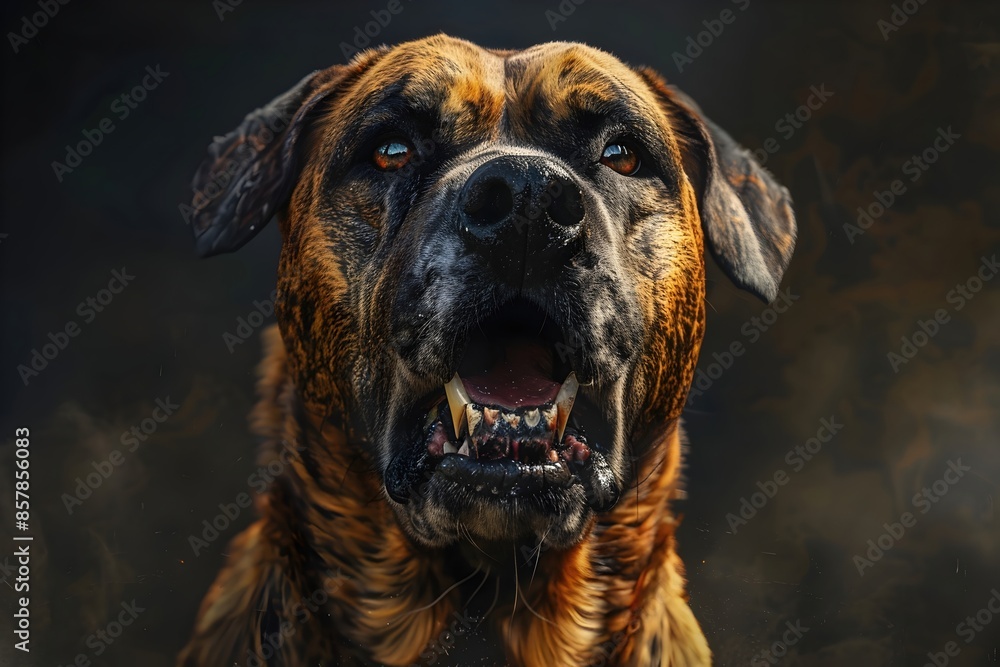 Fierce and Muscular Kangal Hound Showcased in Vibrant Comic Book-Style Fierce and Muscular Kangal Hound Showcased in Vibrant Comic Book-Style