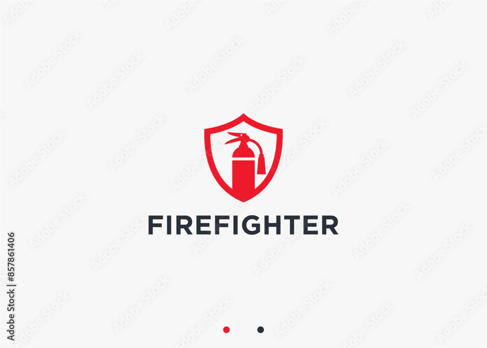 firefighter logo design vector silhouette illustration firefighter logo design vector silhouette illustration