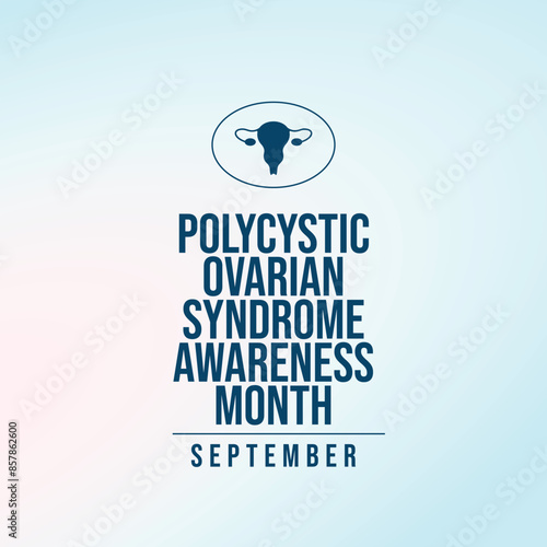 vector graphic of Polycystic Ovarian Syndrome Awareness Month ideal for Polycystic Ovarian Syndrome Awareness Month celebration.