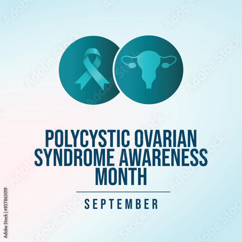 vector graphic of Polycystic Ovarian Syndrome Awareness Month ideal for Polycystic Ovarian Syndrome Awareness Month celebration.