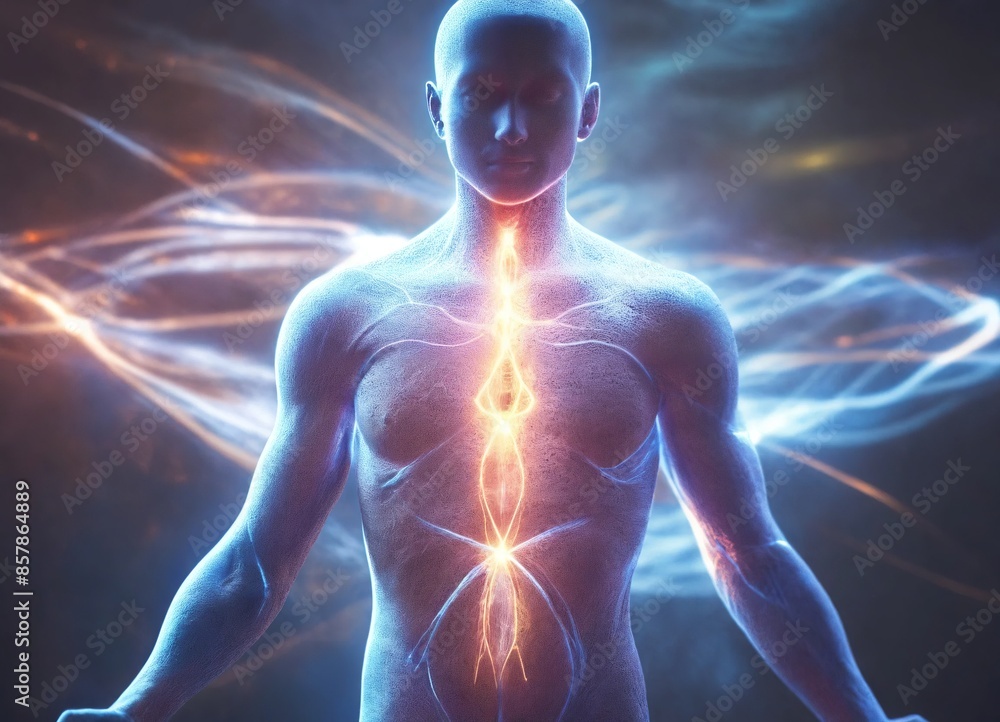 3d rendered illustration of a human 3d rendered illustration of a human