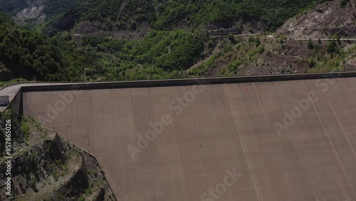 Aerial view from Mesoxora Dam in Greece