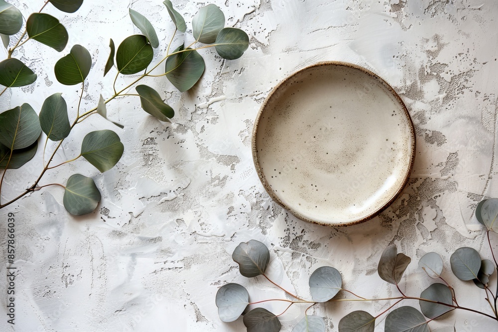 With eucalyptus branches adorning the plate, it is rustic and homey. With eucalyptus branches adorning the plate, it is rustic and homey.