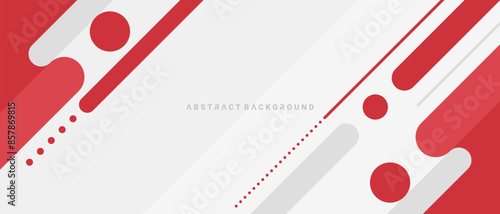 Abstract red and white with stripe line on gradient white background vector illustration template