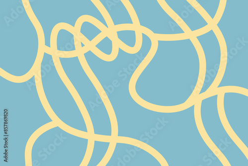 Abstract line wallpaper. Abstract vector. Simplicity. Backdrop. Gift wrap.Postcard. Graphic design. Multicolour. Fabric. Decorative. Yellow and sky blue colours. Wave pattern. Ornament. Dynamic. 