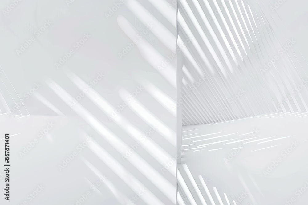 Naklejka premium White Minimalist Abstract Background created with Generative AI