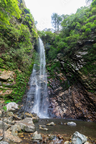 Chhoie waterfall in tirthan valley