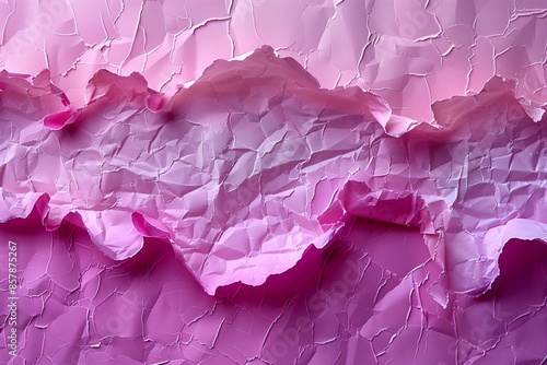 Wallpaper Mural Crumpled Pink Paper Texture With Gradient Torontodigital.ca
