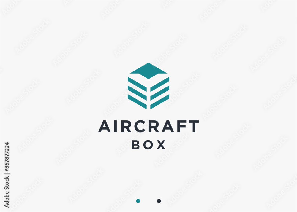 airplane box logo design vector silhouette illustration airplane box logo design vector silhouette illustration