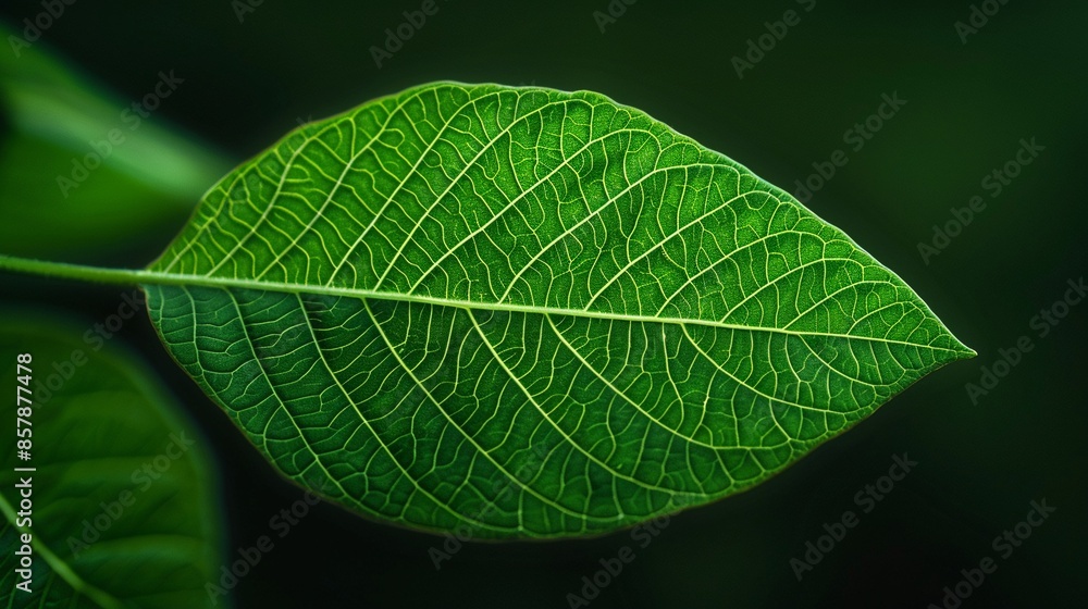 Macro view of a leaf s vein patterns, backlit to reveal delicate and intricate network, vibrant green, crisp and detailed, natural organic design Macro view of a leaf s vein patterns, backlit to reveal delicate and intricate network, vibrant green, crisp and detailed, natural organic design