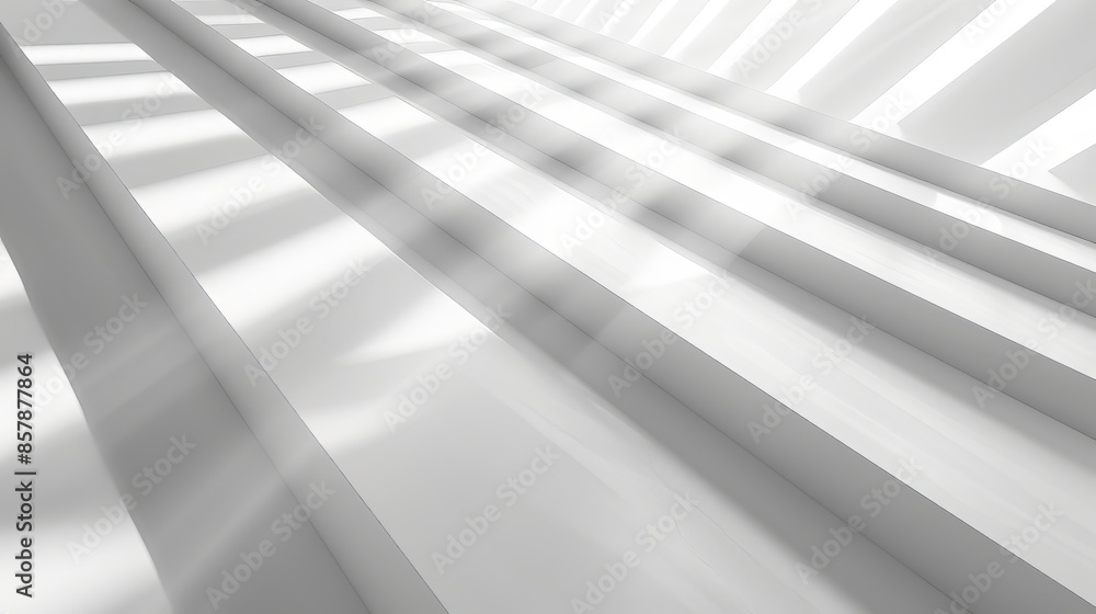 White Stairs With Sunlight White Stairs With Sunlight