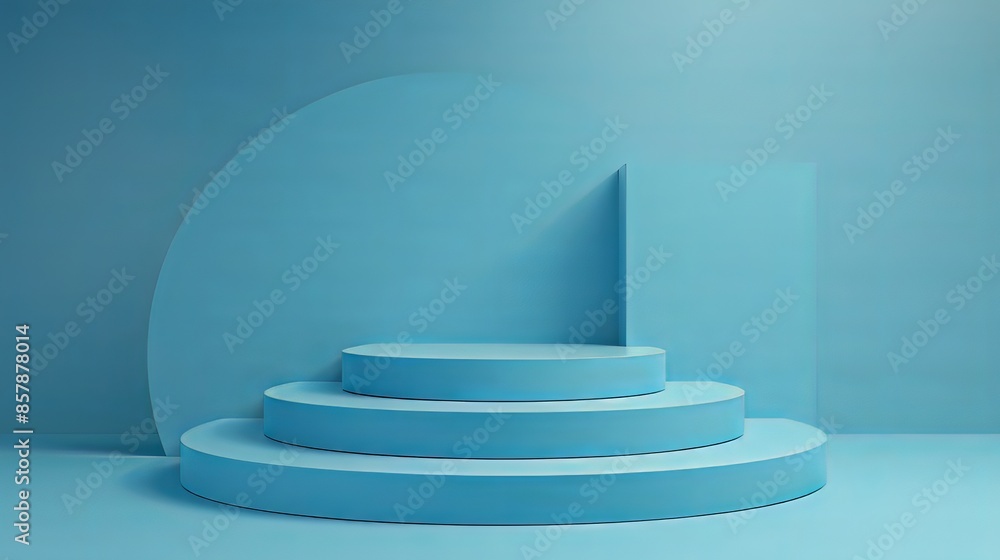 Blue Platform Studio Background Blue Platform Studio Background