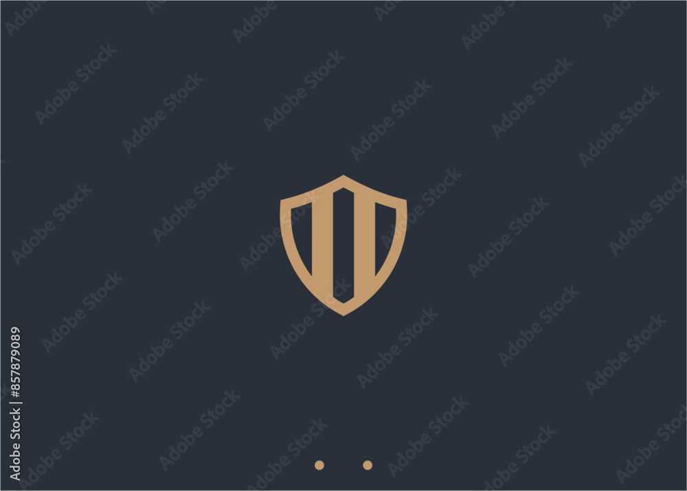 shield logo design vector silhouette illustration shield logo design vector silhouette illustration